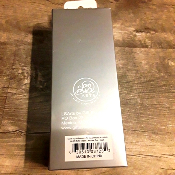 Elegant gold reindeer wine bottle stopper - Picture 2 of 2